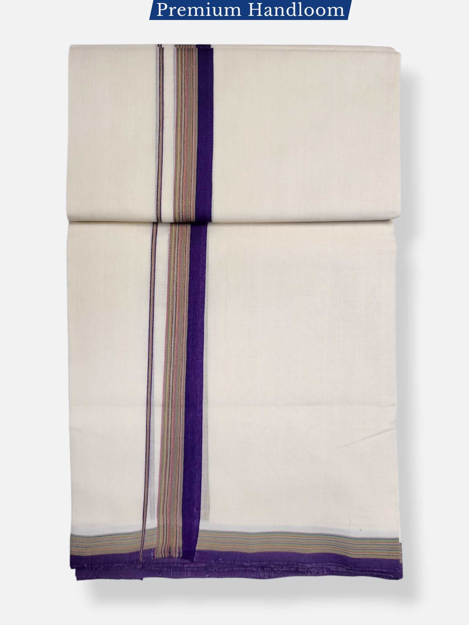 Kerala Premium Balaramapuram Handloom Dhoti/Mundu for Men