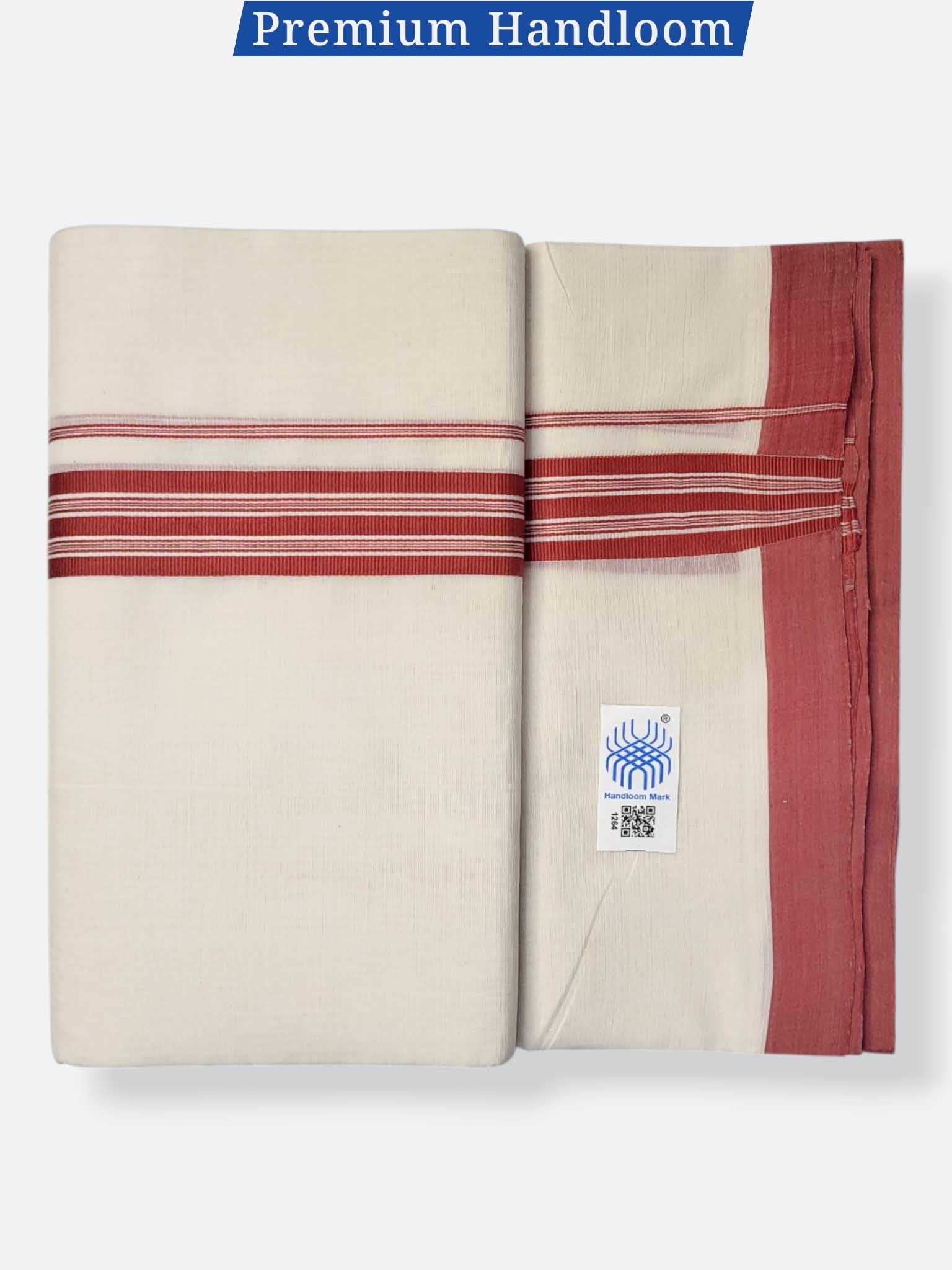 Kerala Premium Balaramapuram Handloom Dhoti/Mundu for Men