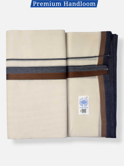 Kerala Premium Balaramapuram Handloom Dhoti/Mundu for Men