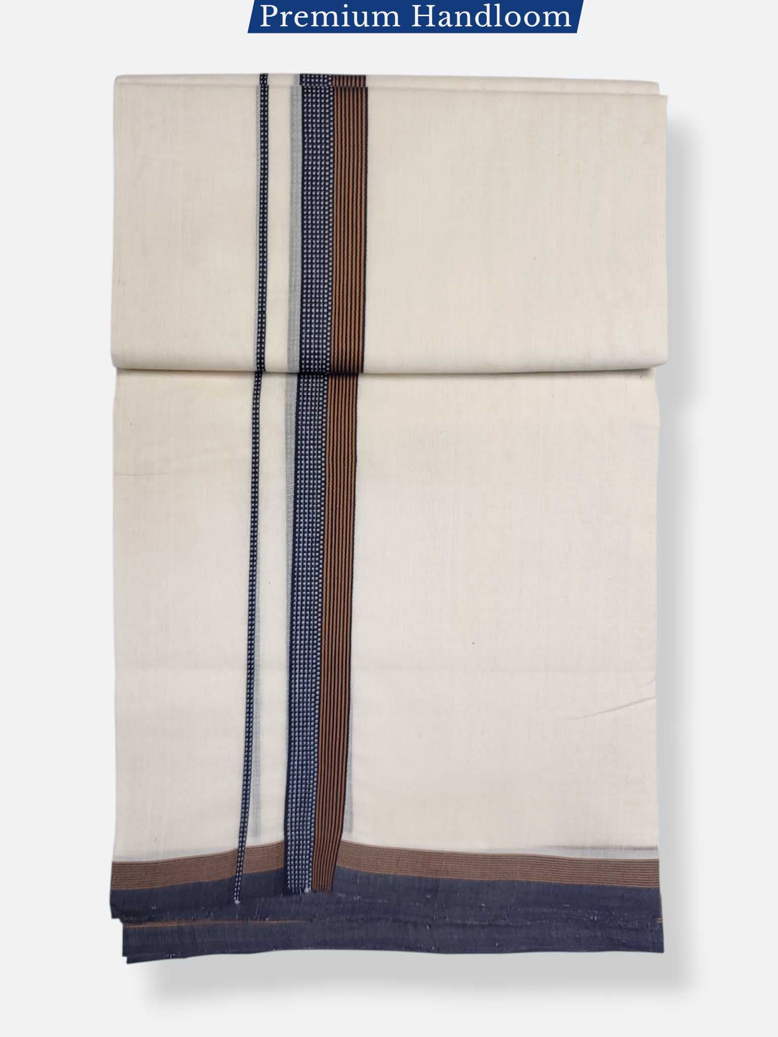 Kerala Premium Balaramapuram Handloom Dhoti/Mundu for Men