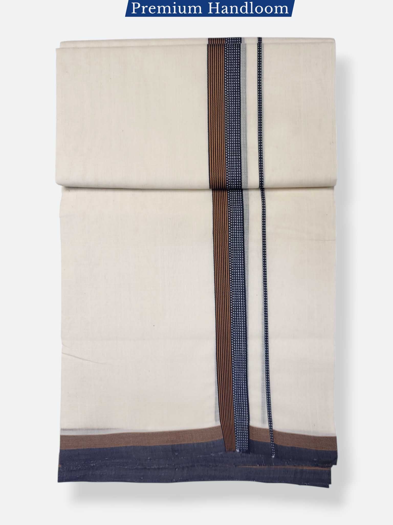 Kerala Premium Balaramapuram Handloom Dhoti/Mundu for Men