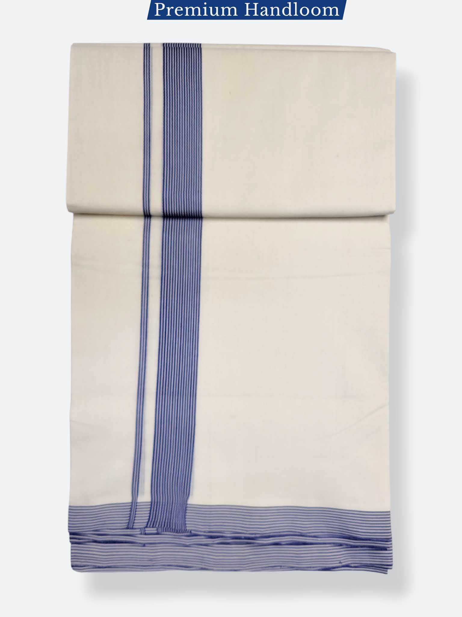 Kerala Premium Balaramapuram Handloom Dhoti/Mundu for Men