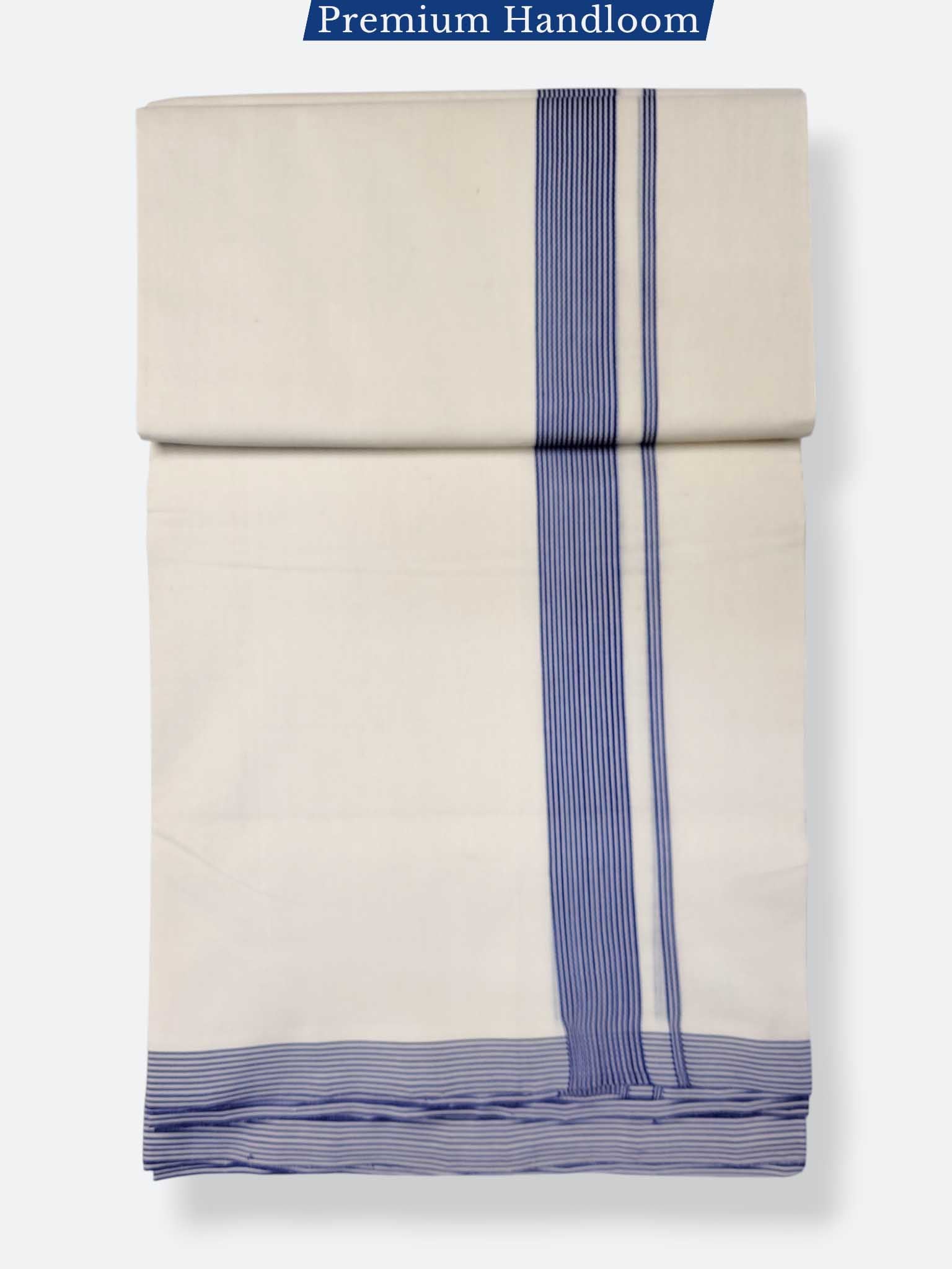 Kerala Premium Balaramapuram Handloom Dhoti/Mundu for Men