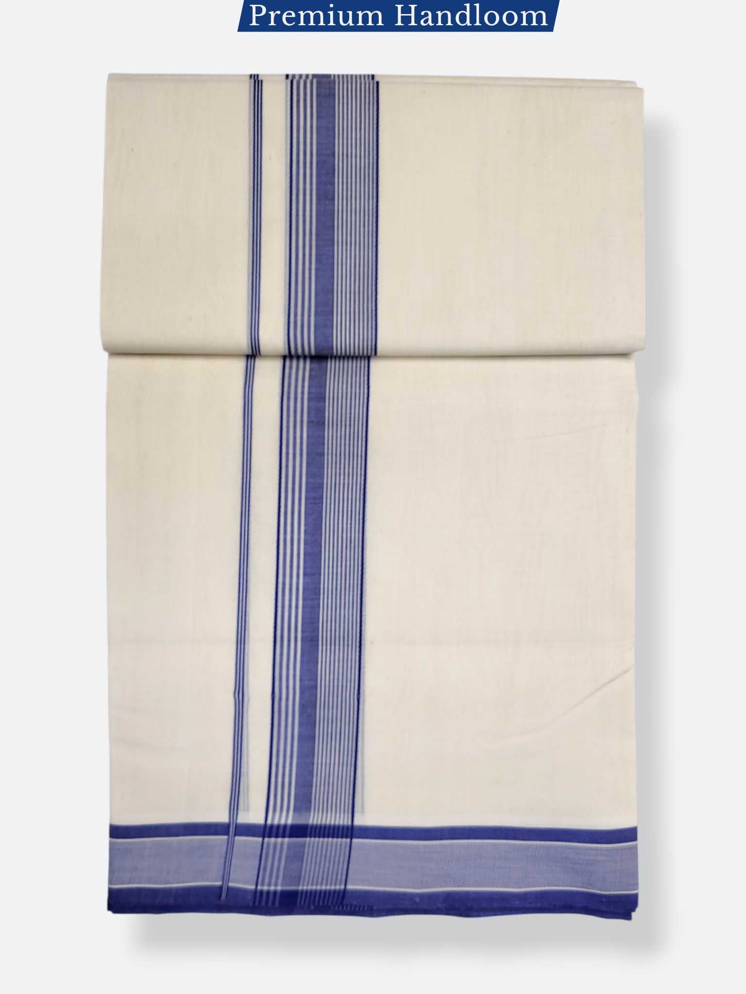 Kerala Premium Balaramapuram Handloom Dhoti/Mundu for Men