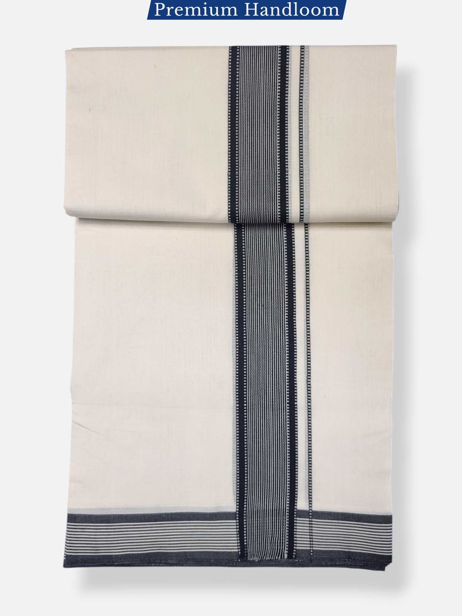 Kerala Premium Balaramapuram Handloom Dhoti/Mundu for Men