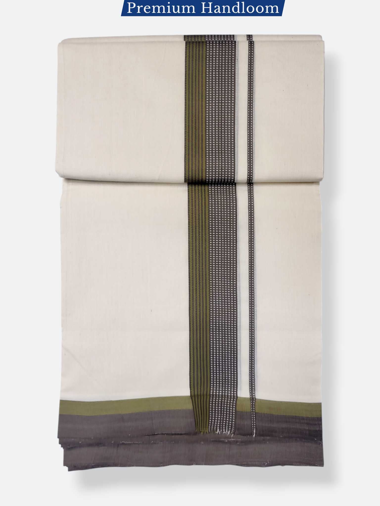Kerala Premium Balaramapuram Handloom Dhoti/Mundu for Men