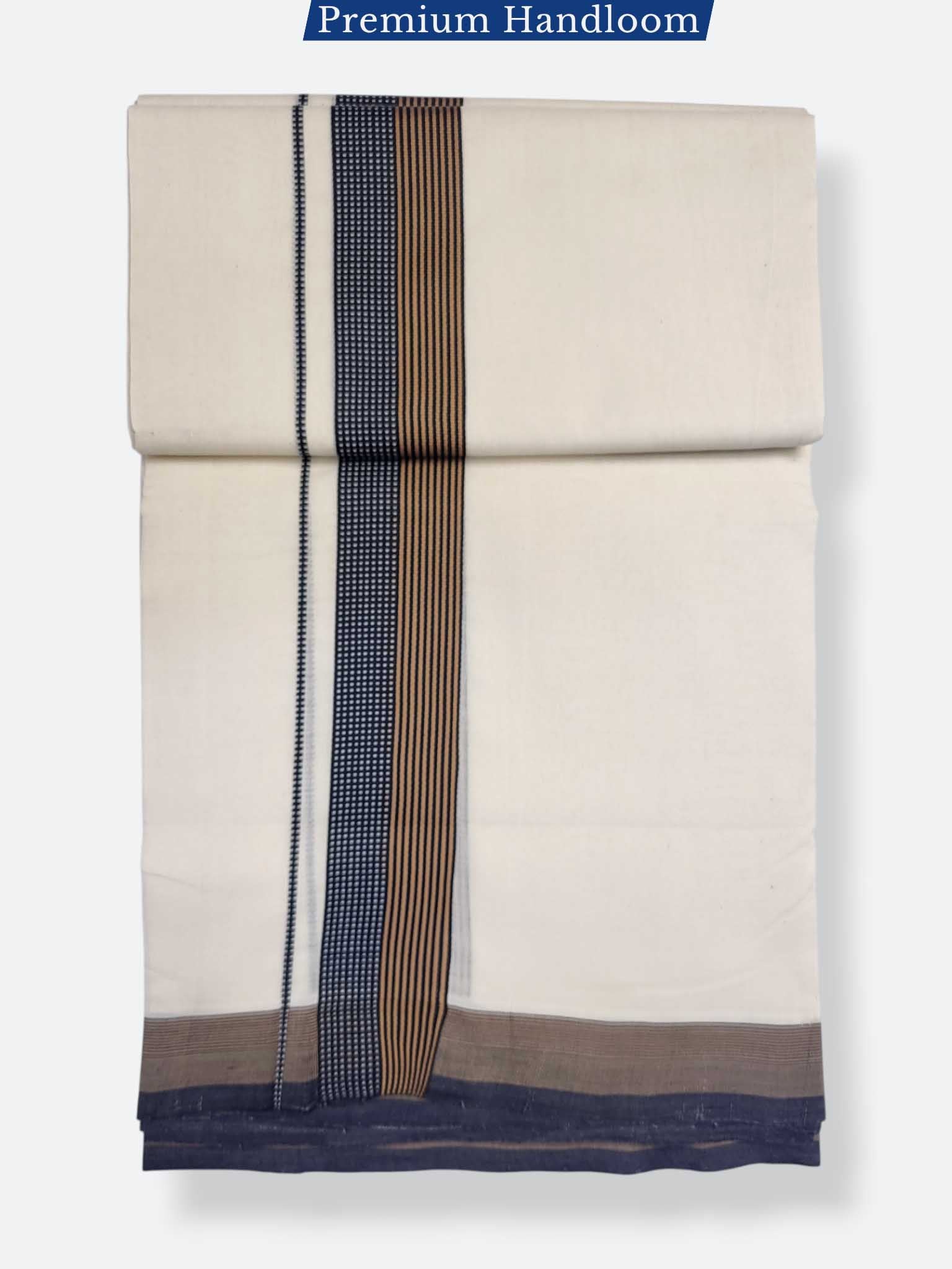 Kerala Premium Balaramapuram Handloom Dhoti/Mundu for Men