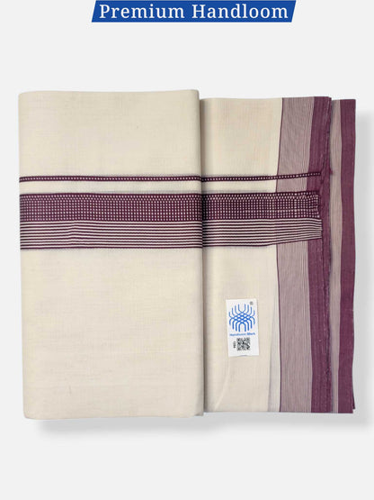 Kerala Premium Balaramapuram Handloom Dhoti/Mundu for Men