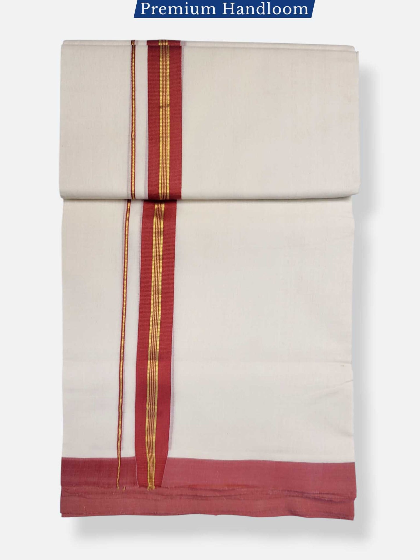 Kerala Premium Balaramapuram Handloom Dhoti/Mundu for Men