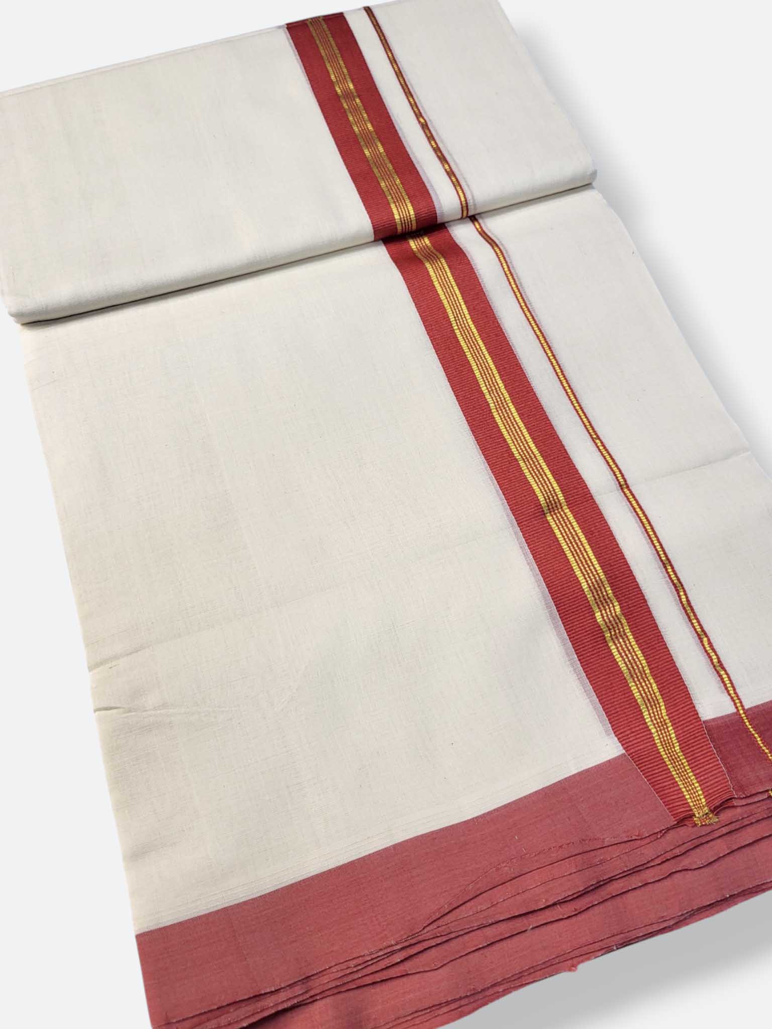 Kerala Premium Balaramapuram Handloom Dhoti/Mundu for Men