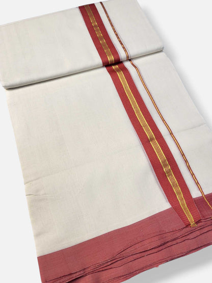 Kerala Premium Balaramapuram Handloom Dhoti/Mundu for Men
