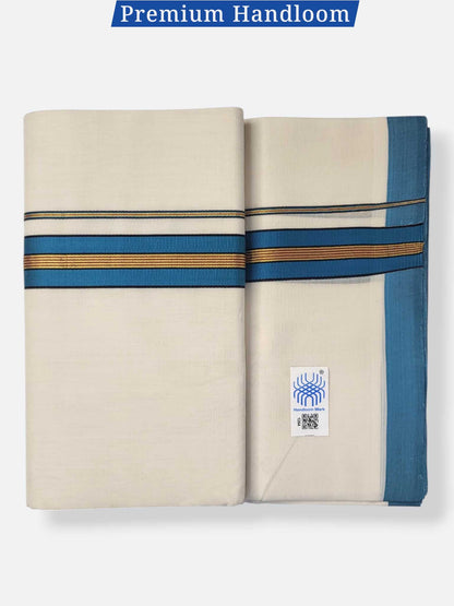Kerala Premium Balaramapuram Handloom Dhoti/Mundu for Men