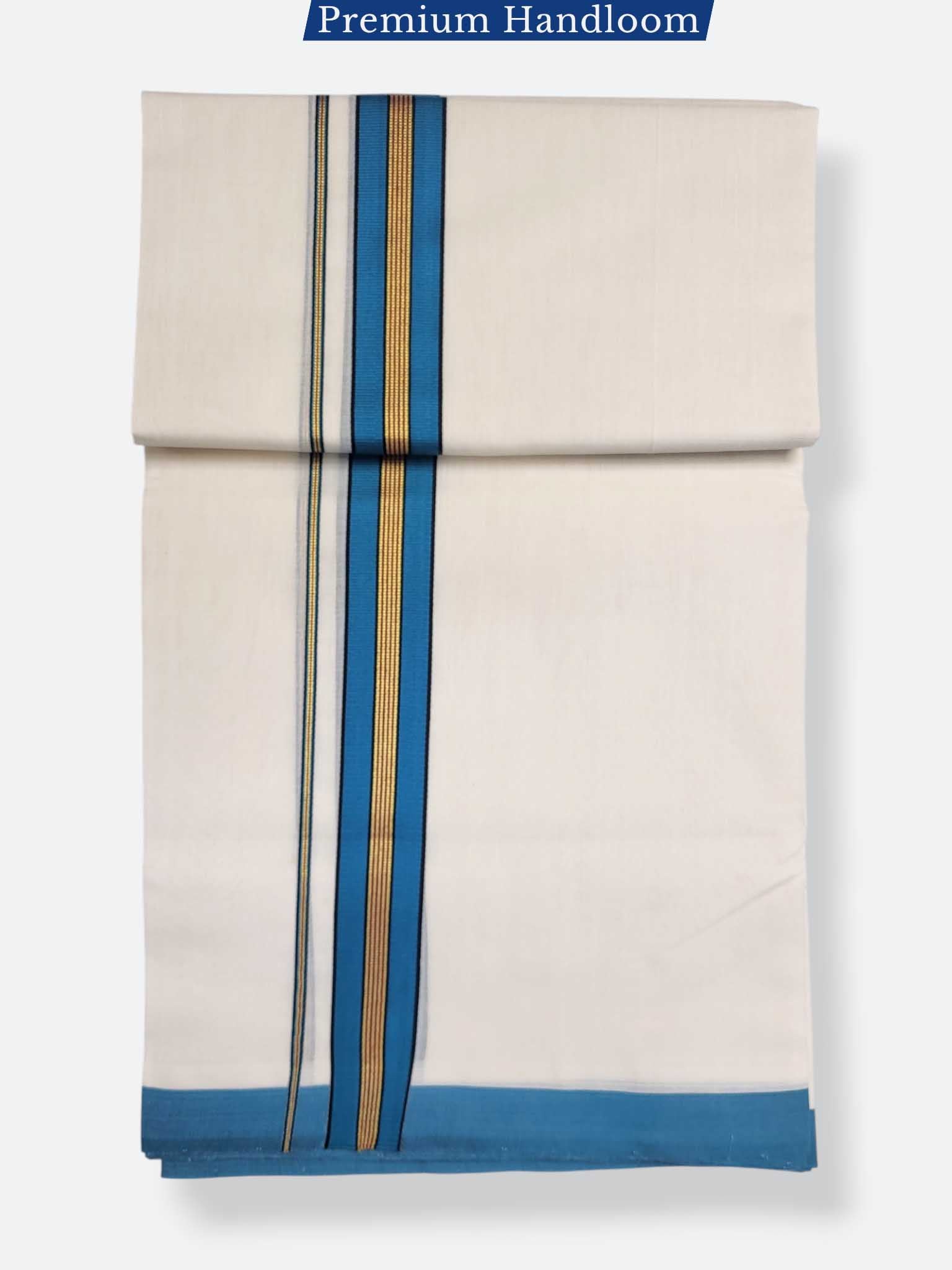 Kerala Premium Balaramapuram Handloom Dhoti/Mundu for Men