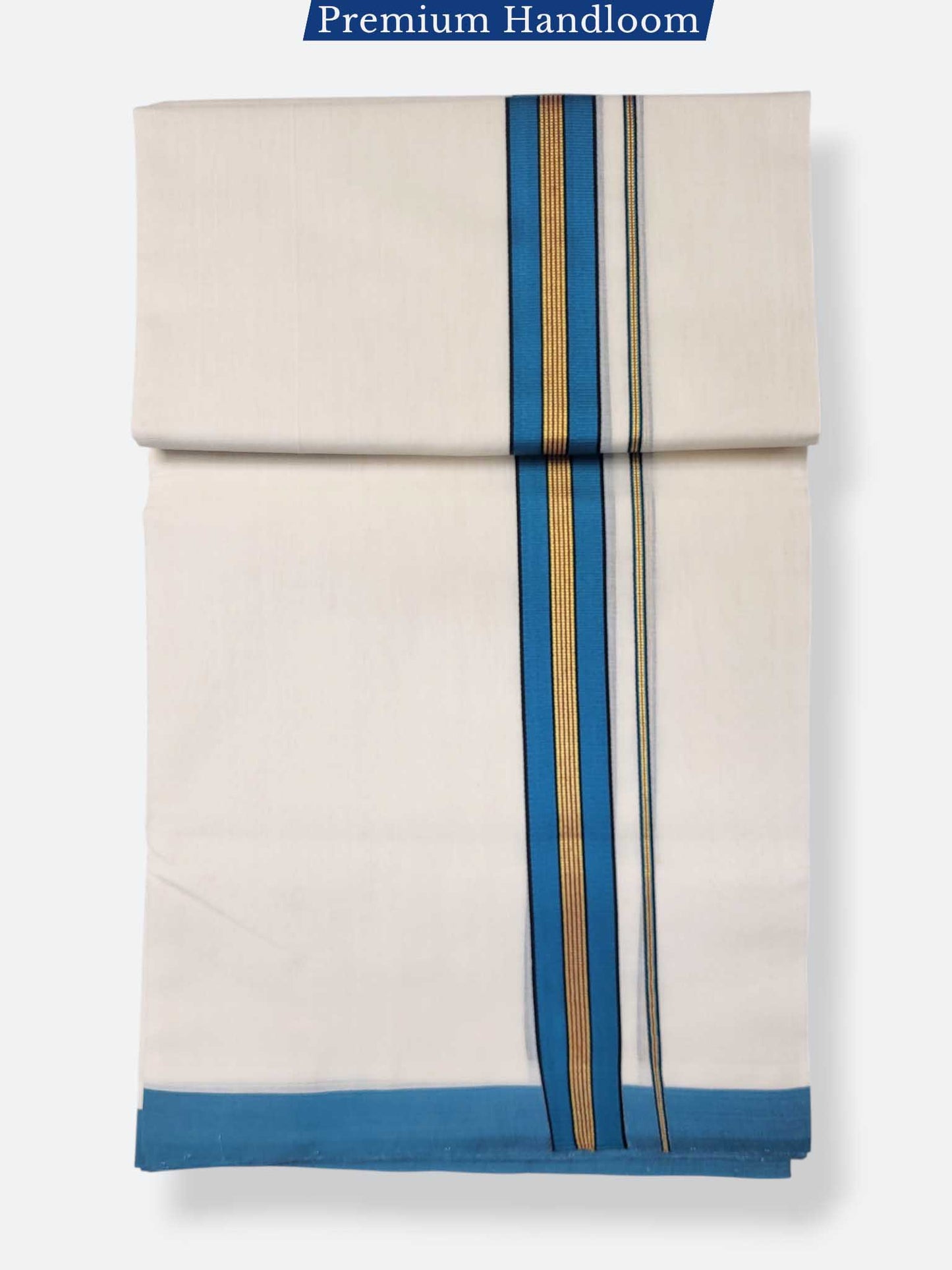Kerala Premium Balaramapuram Handloom Dhoti/Mundu for Men