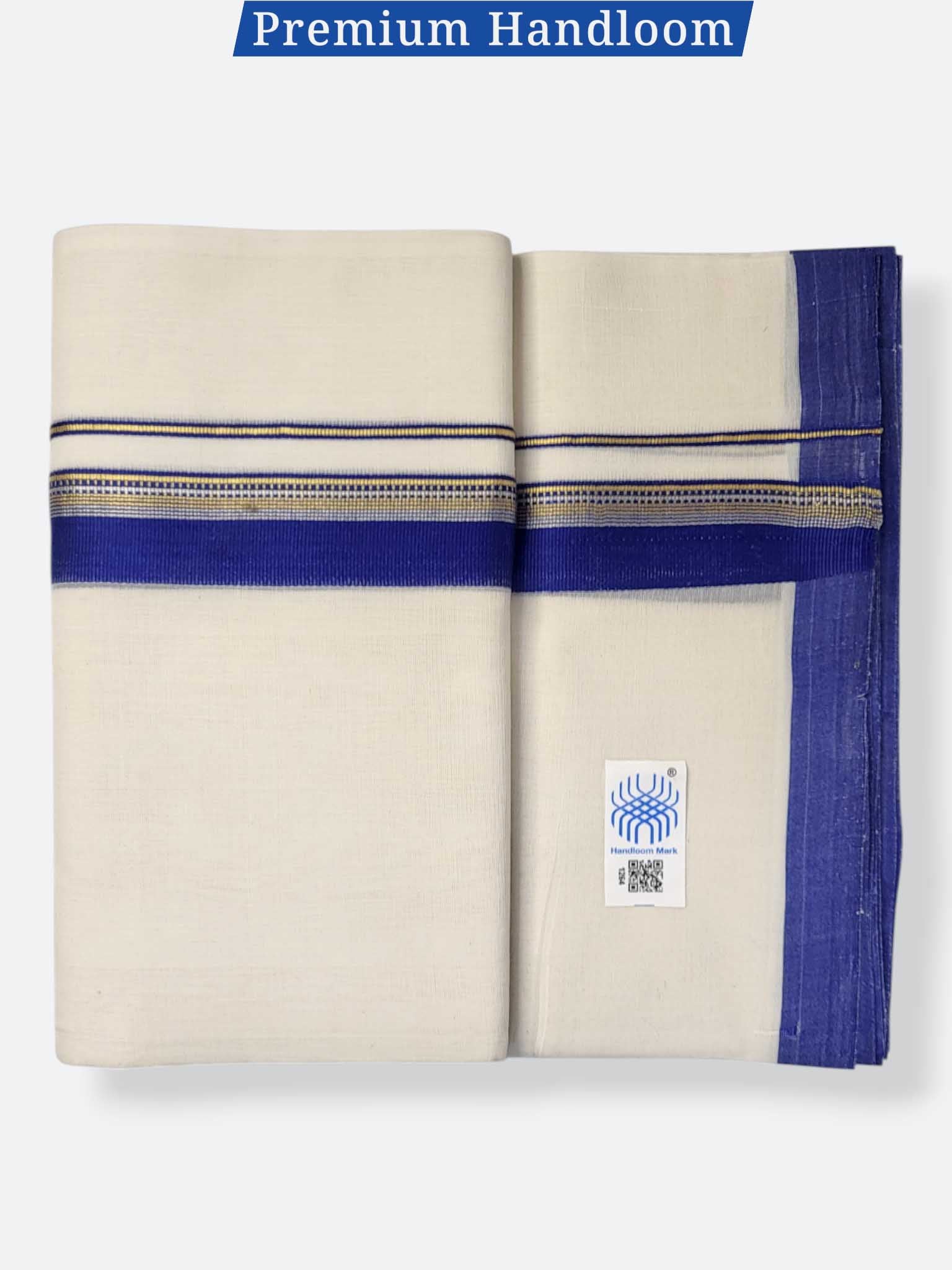 Kerala Premium Balaramapuram Handloom Dhoti/Mundu for Men
