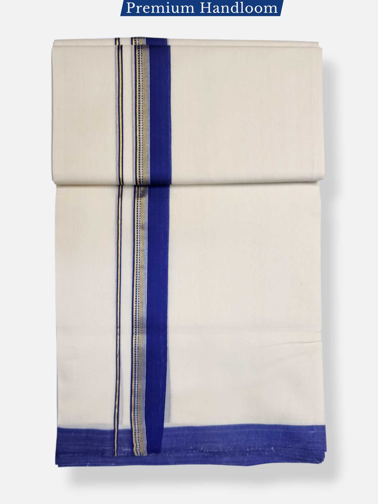Kerala Premium Balaramapuram Handloom Dhoti/Mundu for Men
