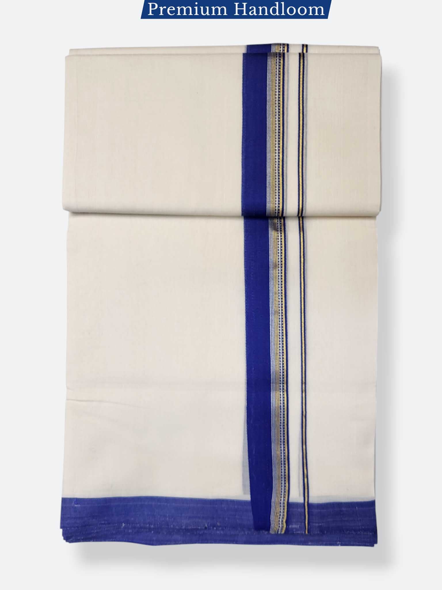 Kerala Premium Balaramapuram Handloom Dhoti/Mundu for Men