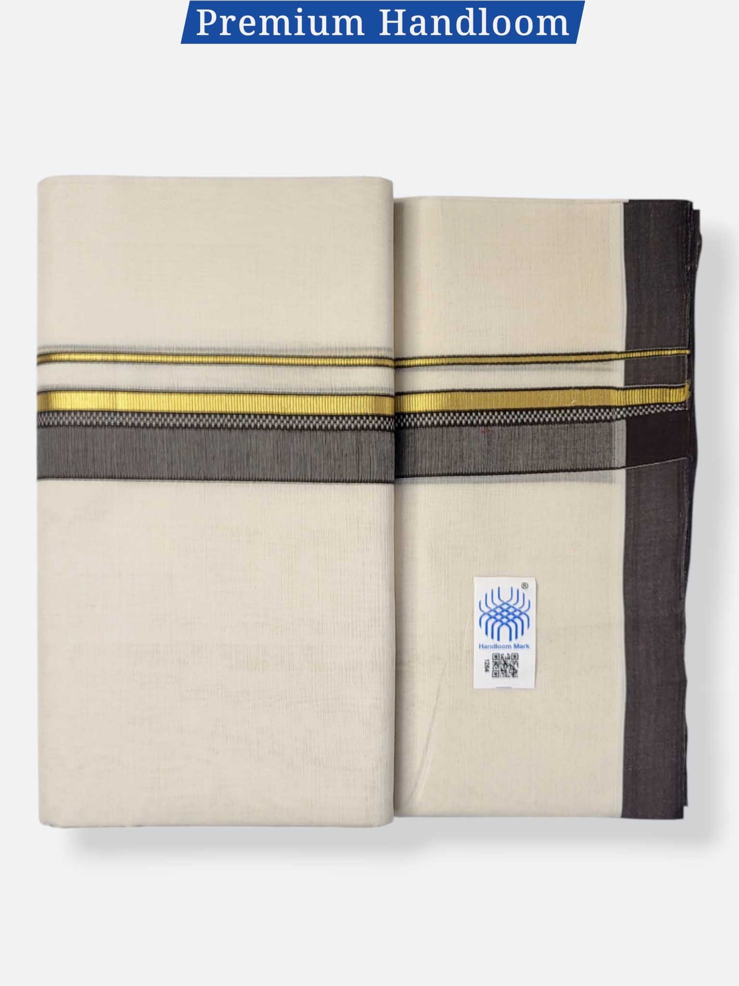 Kerala Premium Balaramapuram Handloom Dhoti/Mundu for Men