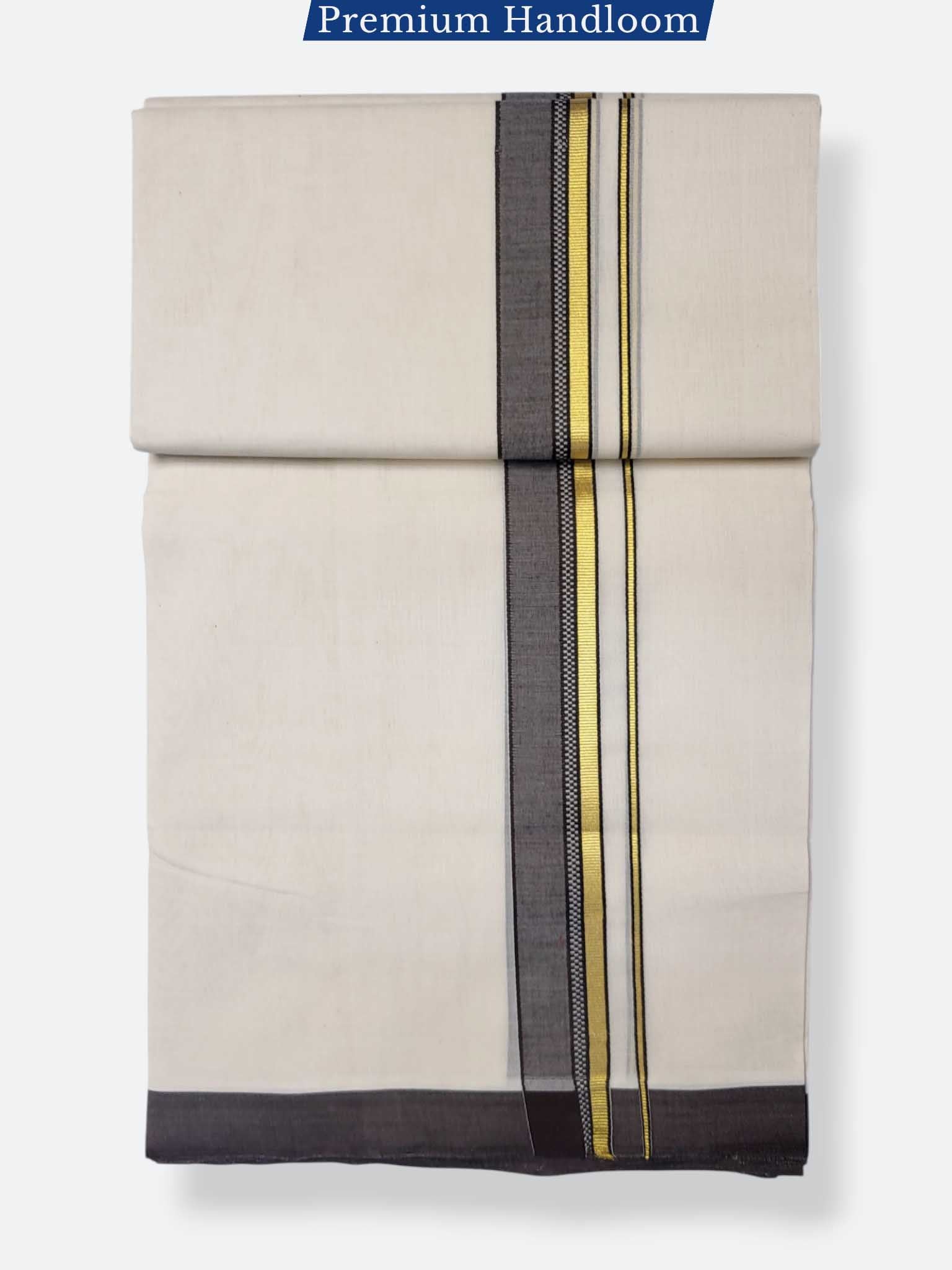 Kerala Premium Balaramapuram Handloom Dhoti/Mundu for Men