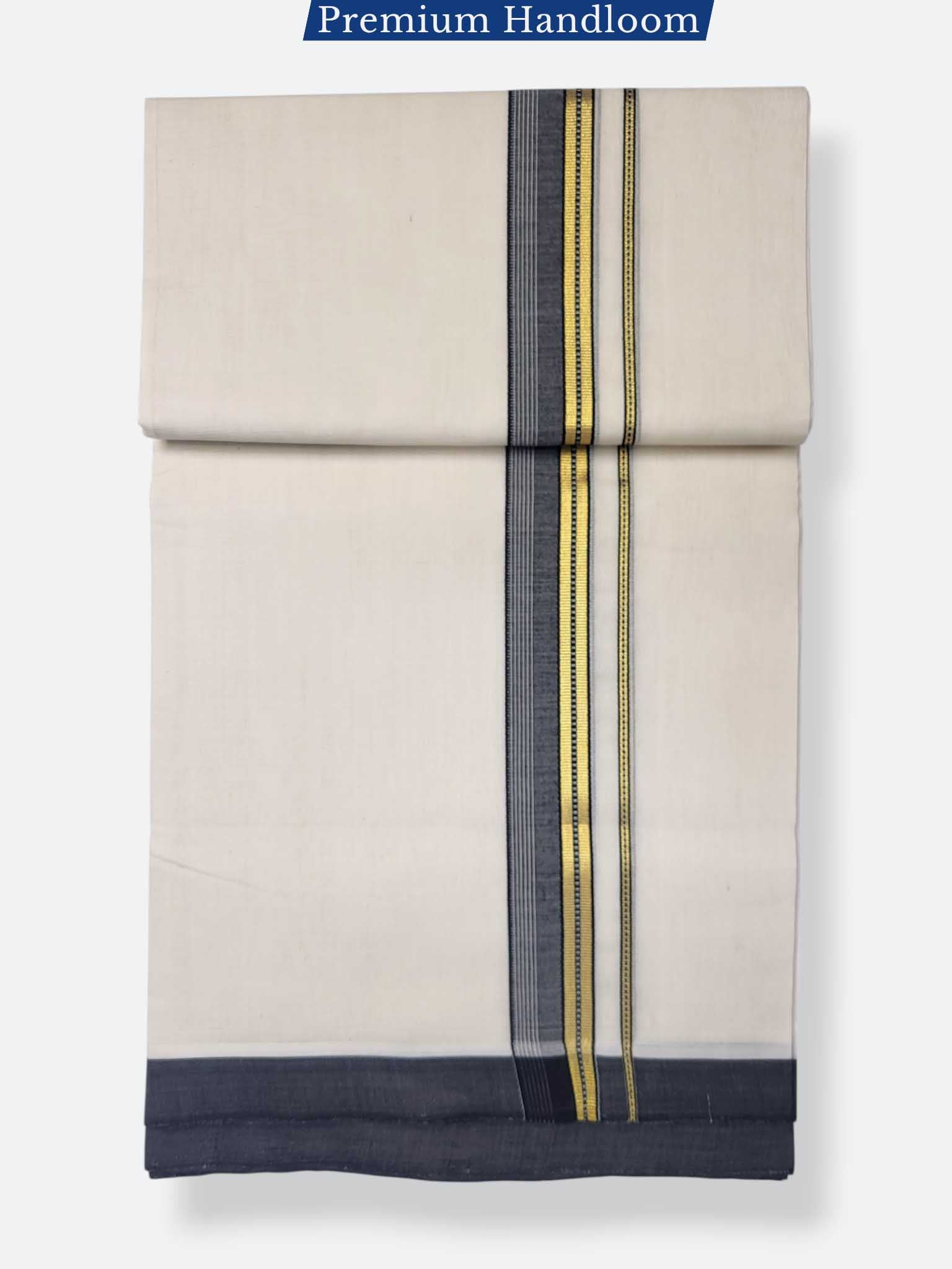 Kerala Premium Balaramapuram Handloom Dhoti/Mundu for Men