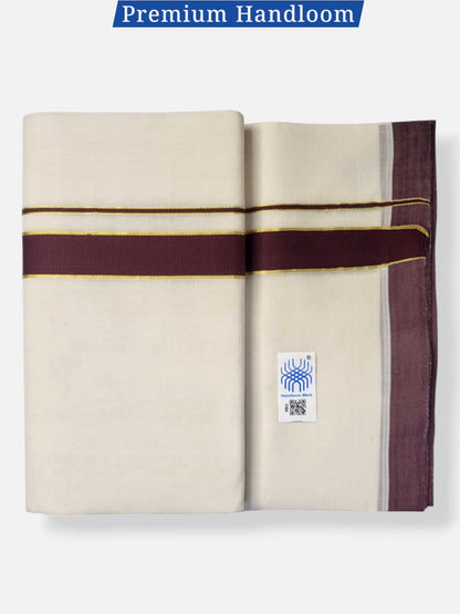 Kerala Premium Balaramapuram Handloom Dhoti/Mundu for Men