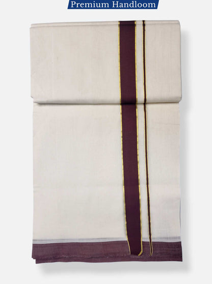 Kerala Premium Balaramapuram Handloom Dhoti/Mundu for Men