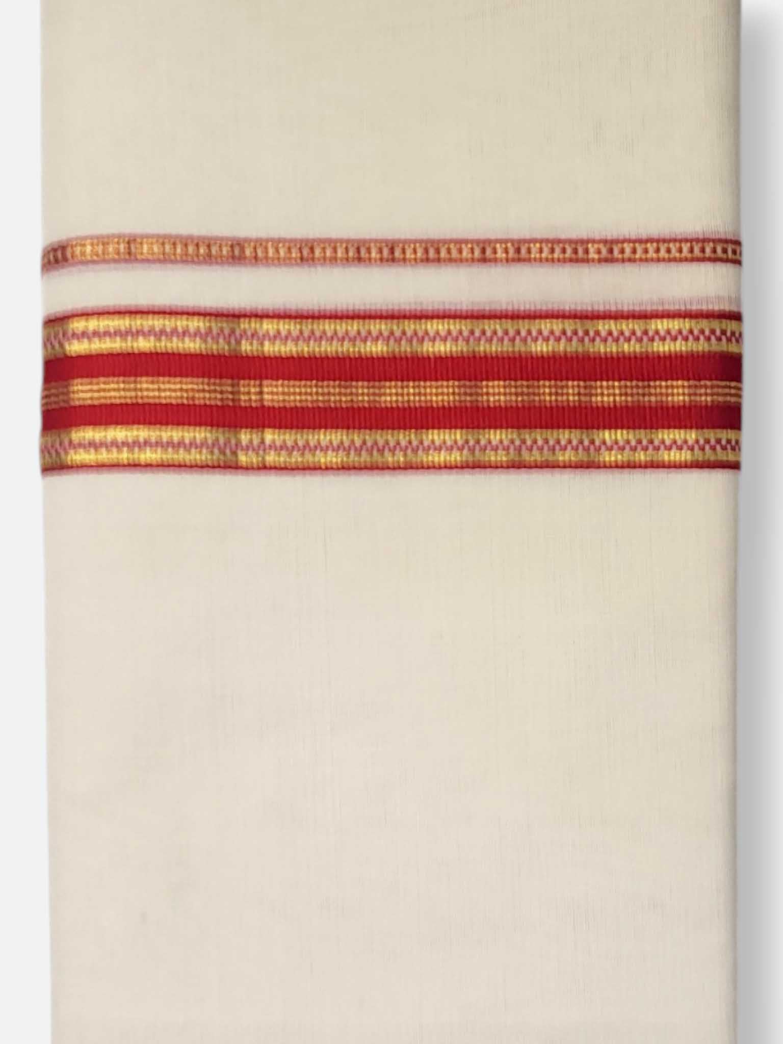 Kerala Premium Balaramapuram Handloom Dhoti/Mundu for Men