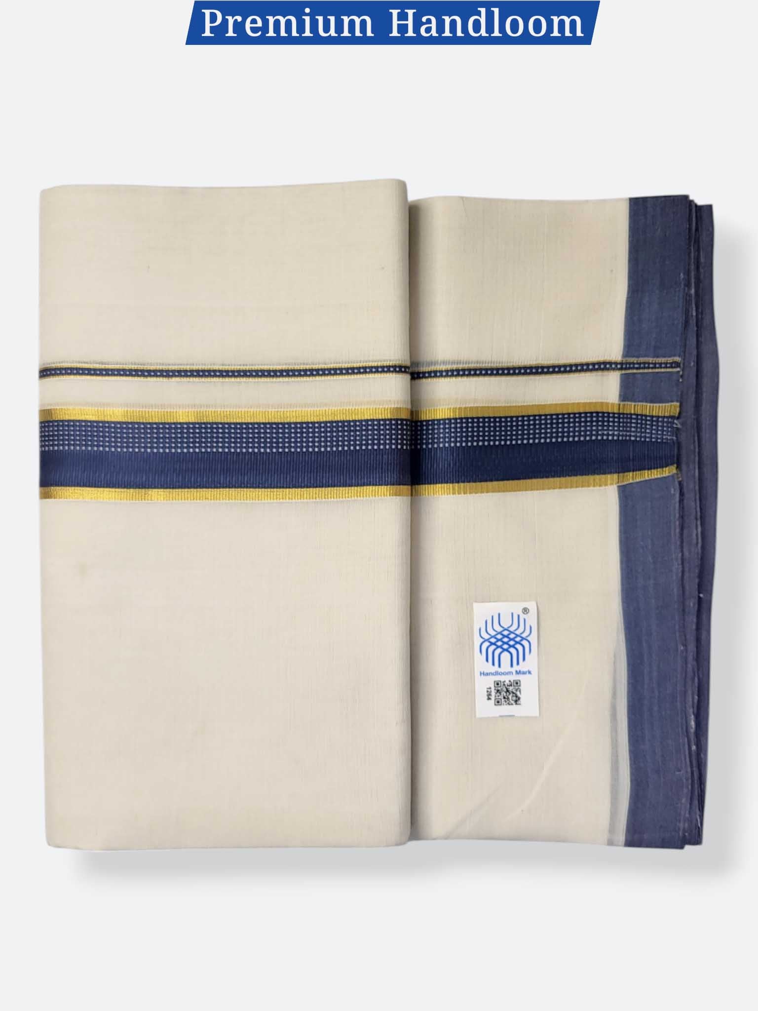 Kerala Premium Balaramapuram Handloom Dhoti/Mundu for Men