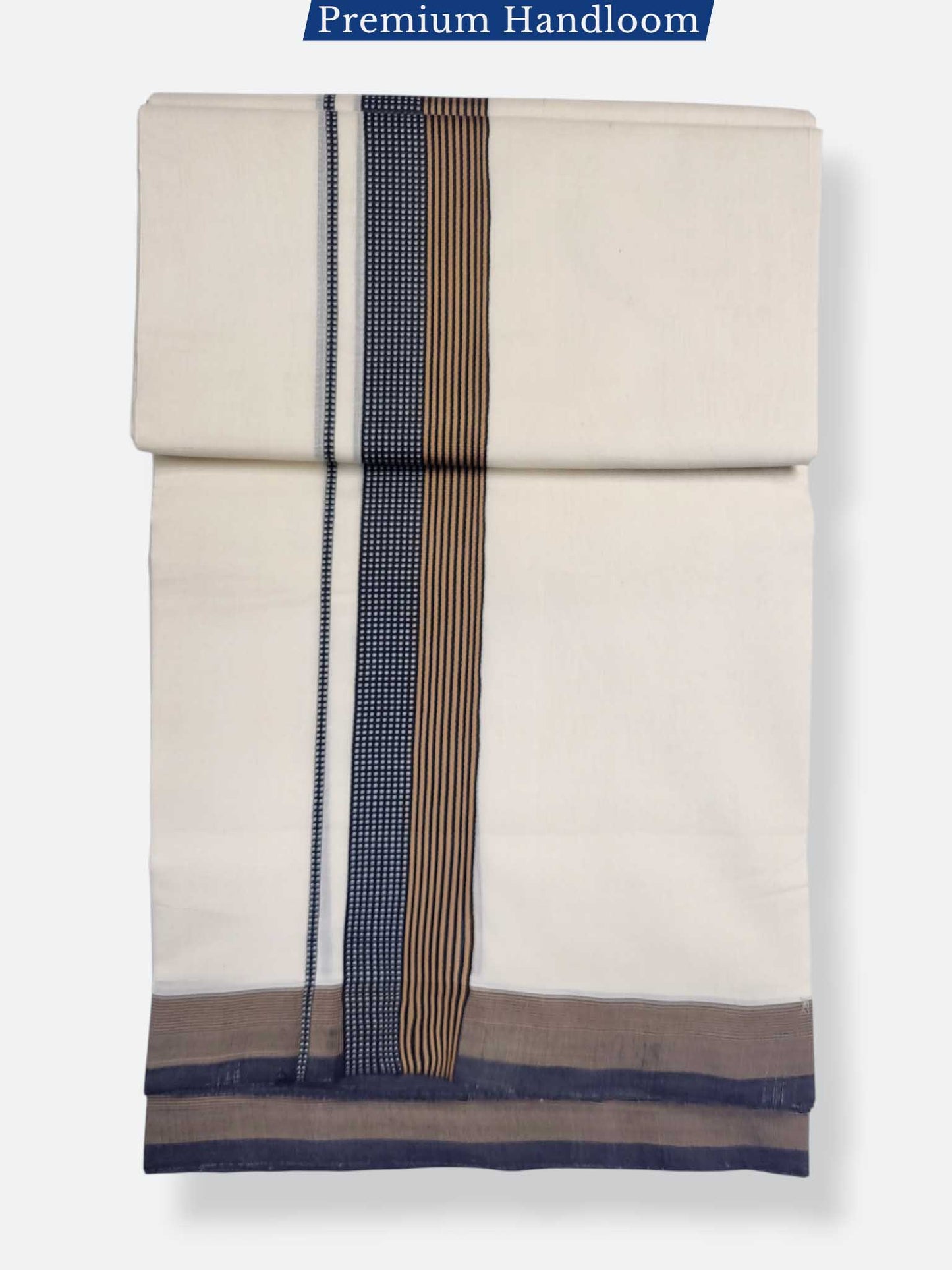 Kerala Premium Balaramapuram Handloom Dhoti/Mundu for Men