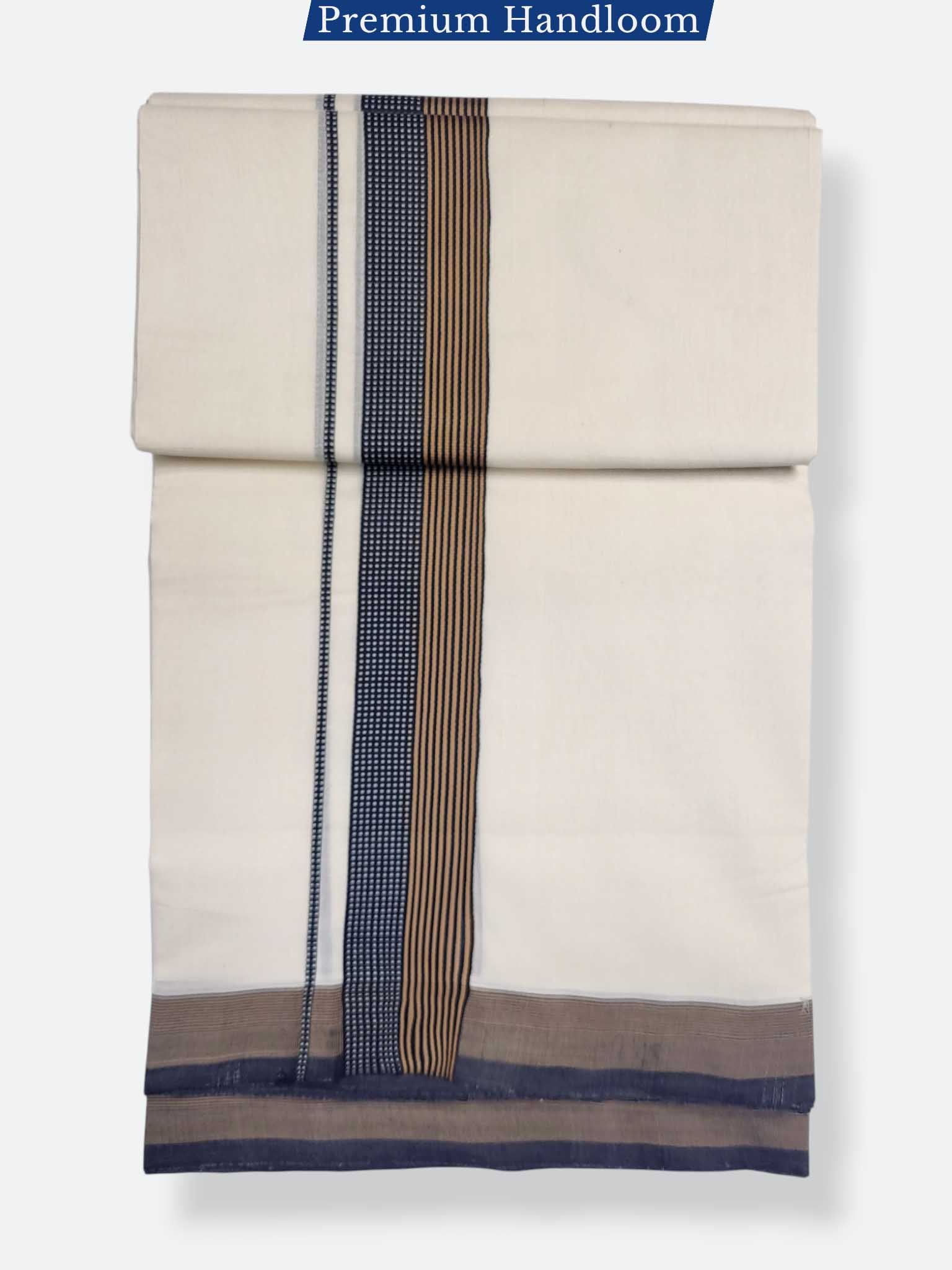 Kerala Premium Balaramapuram Handloom Dhoti/Mundu for Men