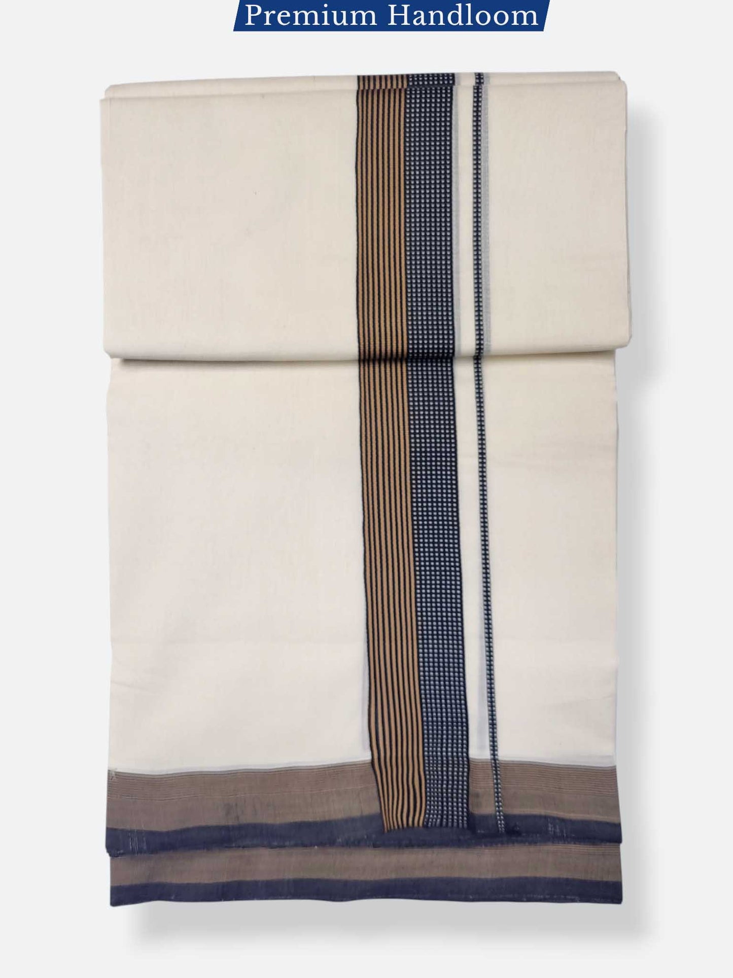 Kerala Premium Balaramapuram Handloom Dhoti/Mundu for Men