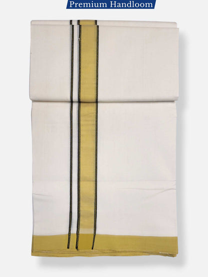 Kerala Premium Balaramapuram Handloom Dhoti/Mundu for Men