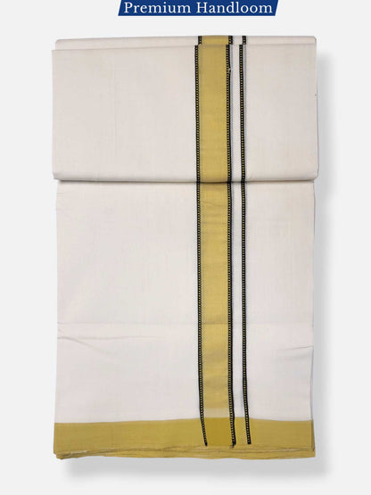Kerala Premium Balaramapuram Handloom Dhoti/Mundu for Men