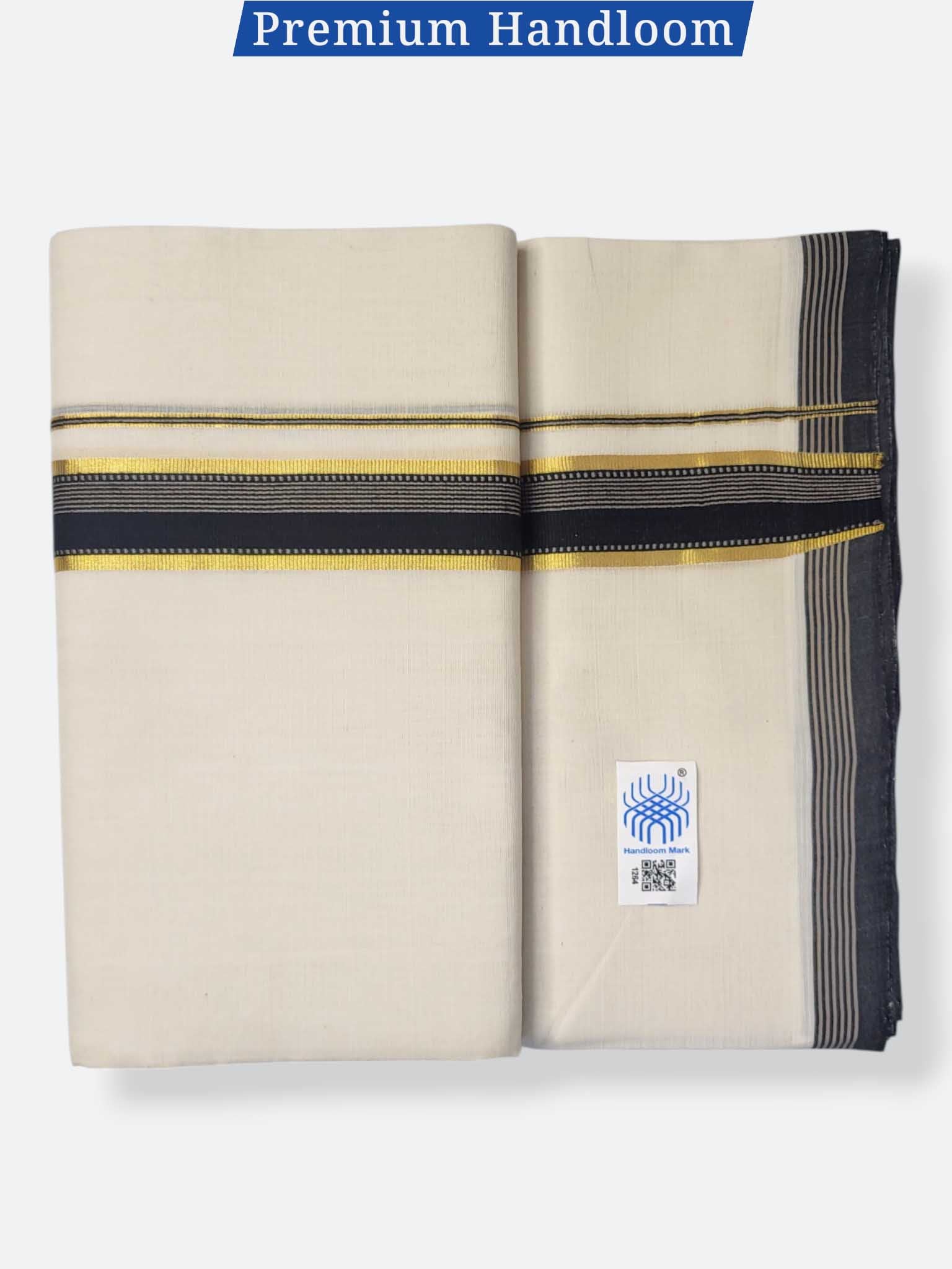 Kerala Premium Balaramapuram Handloom Dhoti/Mundu for Men