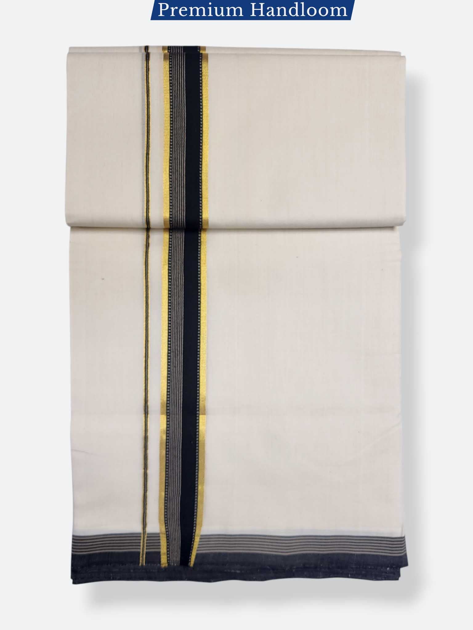 Kerala Premium Balaramapuram Handloom Dhoti/Mundu for Men
