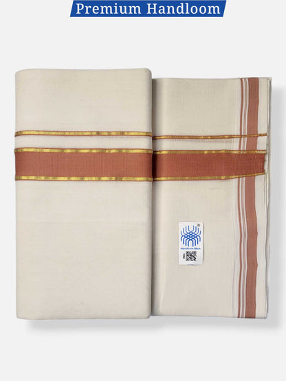 Kerala Premium Balaramapuram Handloom Dhoti/Mundu for Men