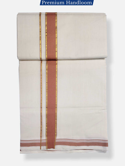 Kerala Premium Balaramapuram Handloom Dhoti/Mundu for Men