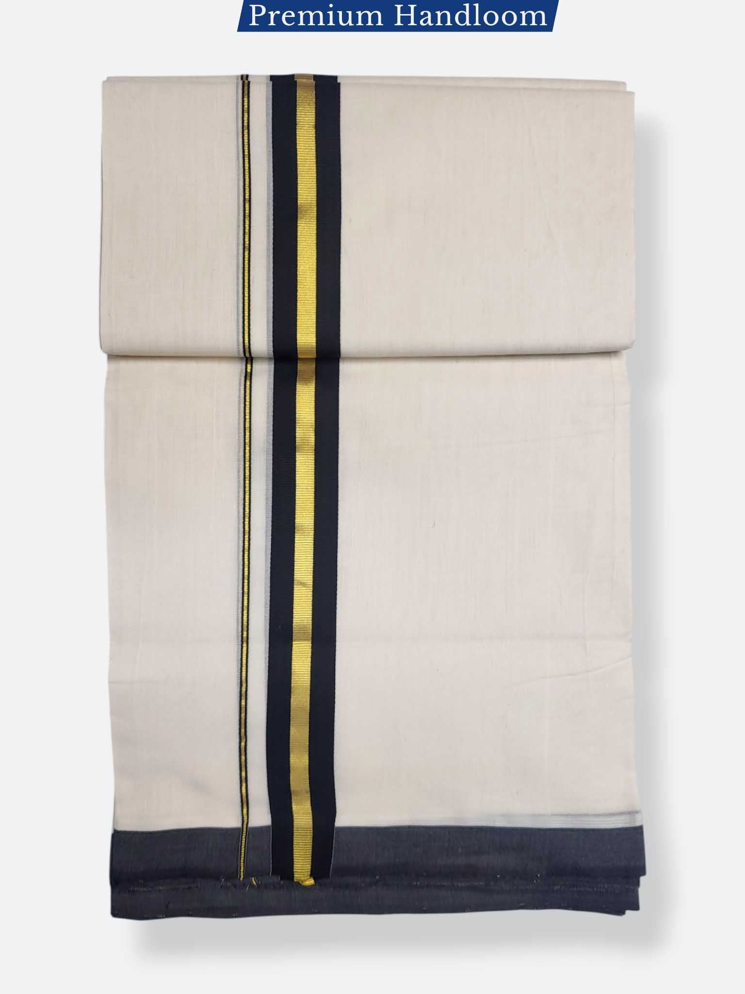 Kerala Premium Balaramapuram Handloom Dhoti/Mundu for Men