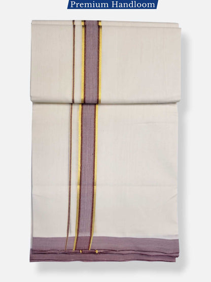 Kerala Premium Balaramapuram Handloom Dhoti/Mundu for Men