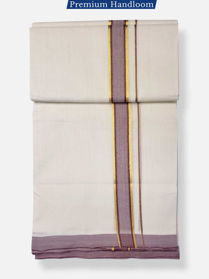 Kerala Premium Balaramapuram Handloom Dhoti/Mundu for Men