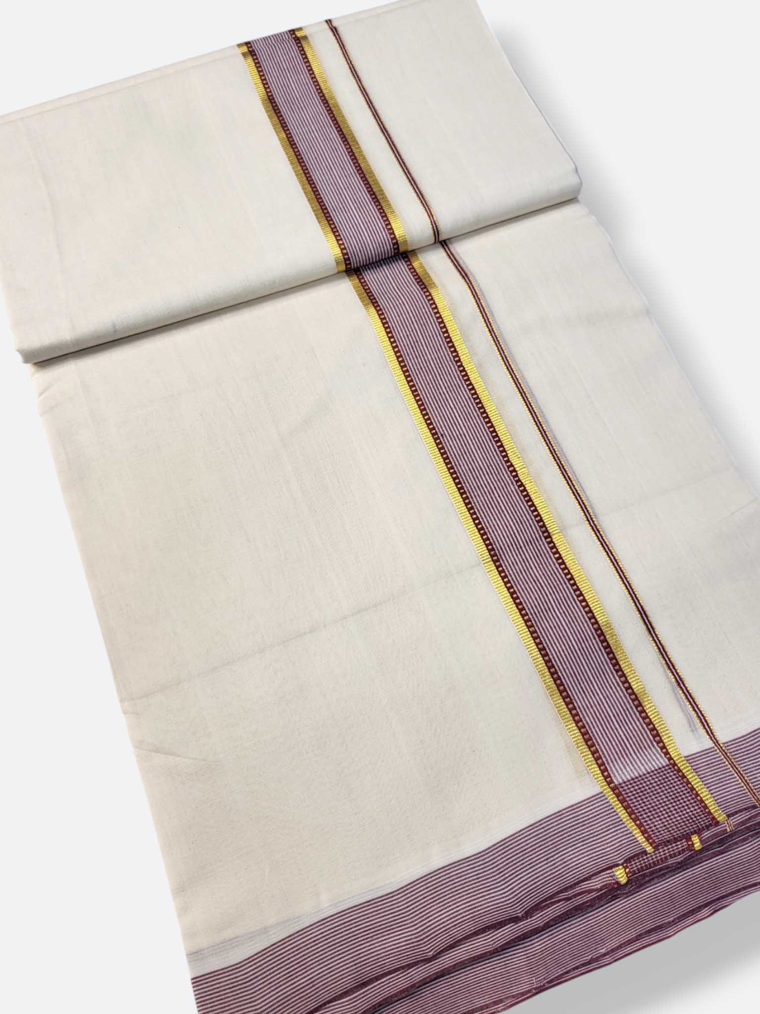 Kerala Premium Balaramapuram Handloom Dhoti/Mundu for Men