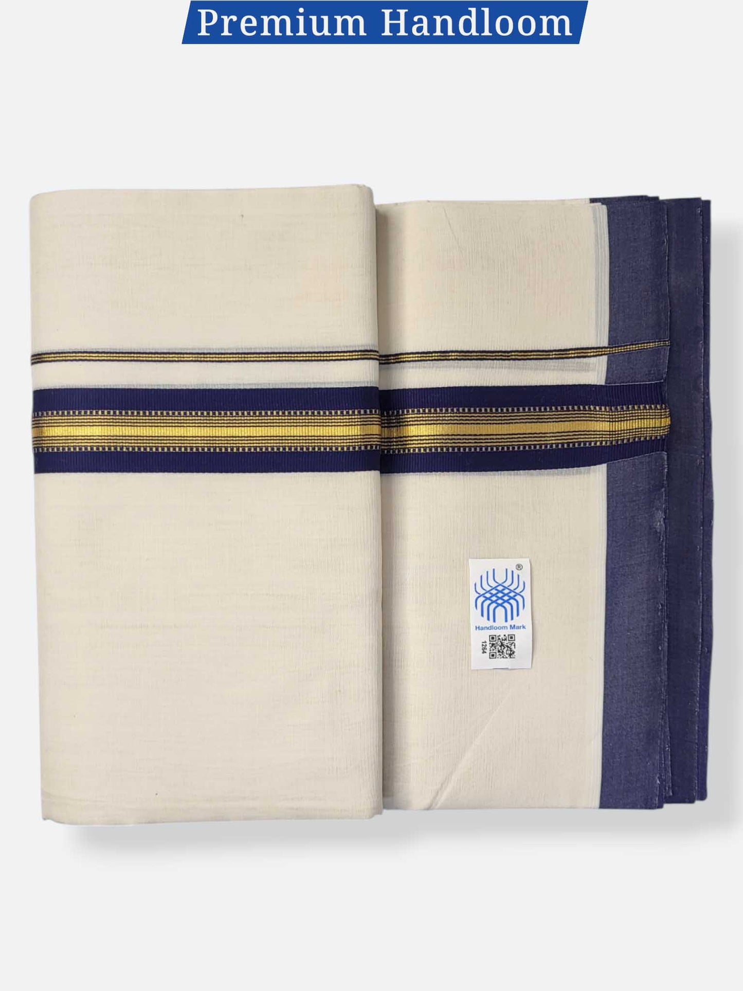 Kerala Premium Balaramapuram Handloom Dhoti/Mundu for Men