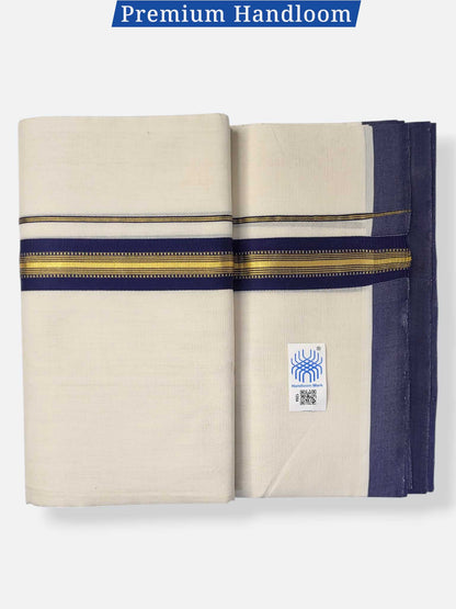 Kerala Premium Balaramapuram Handloom Dhoti/Mundu for Men