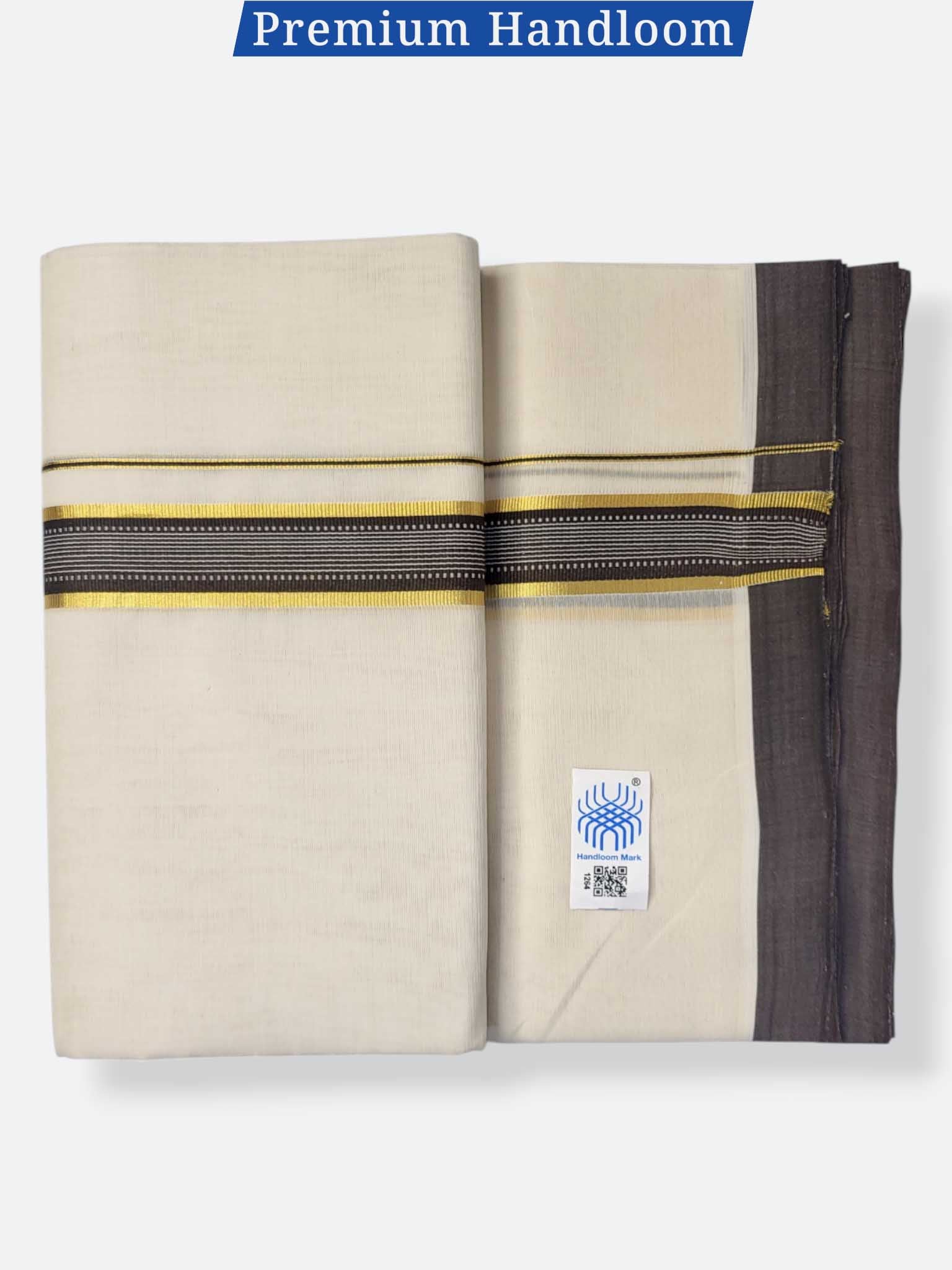Kerala Premium Balaramapuram Handloom Dhoti/Mundu for Men