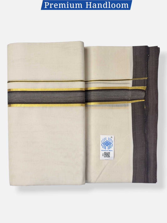 Kerala Premium Balaramapuram Handloom Dhoti/Mundu for Men