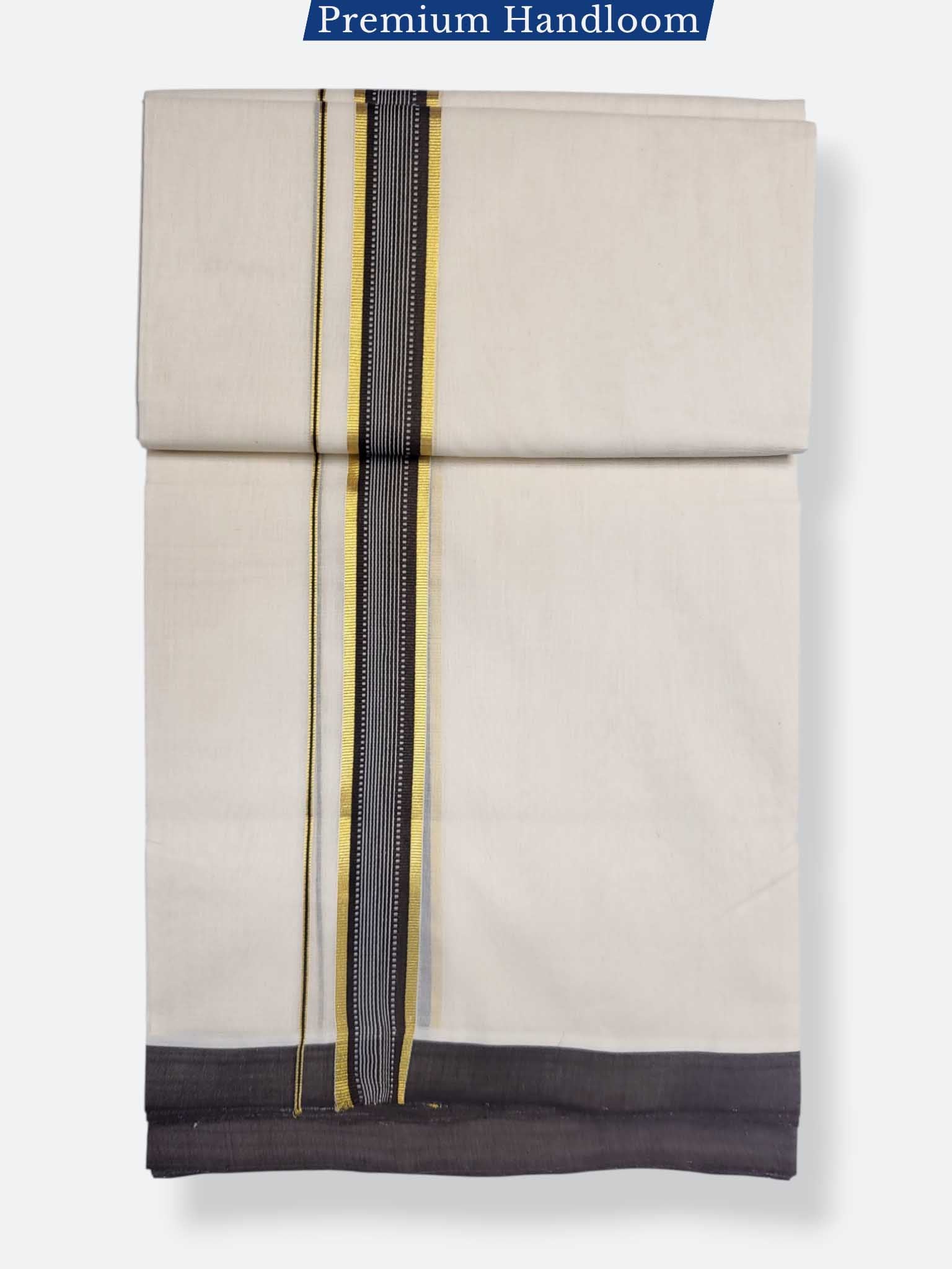 Kerala Premium Balaramapuram Handloom Dhoti/Mundu for Men