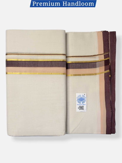 Kerala Premium Balaramapuram Handloom Dhoti/Mundu for Men