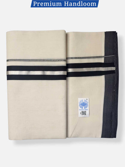 Kerala Premium Balaramapuram Handloom Dhoti/Mundu for Men