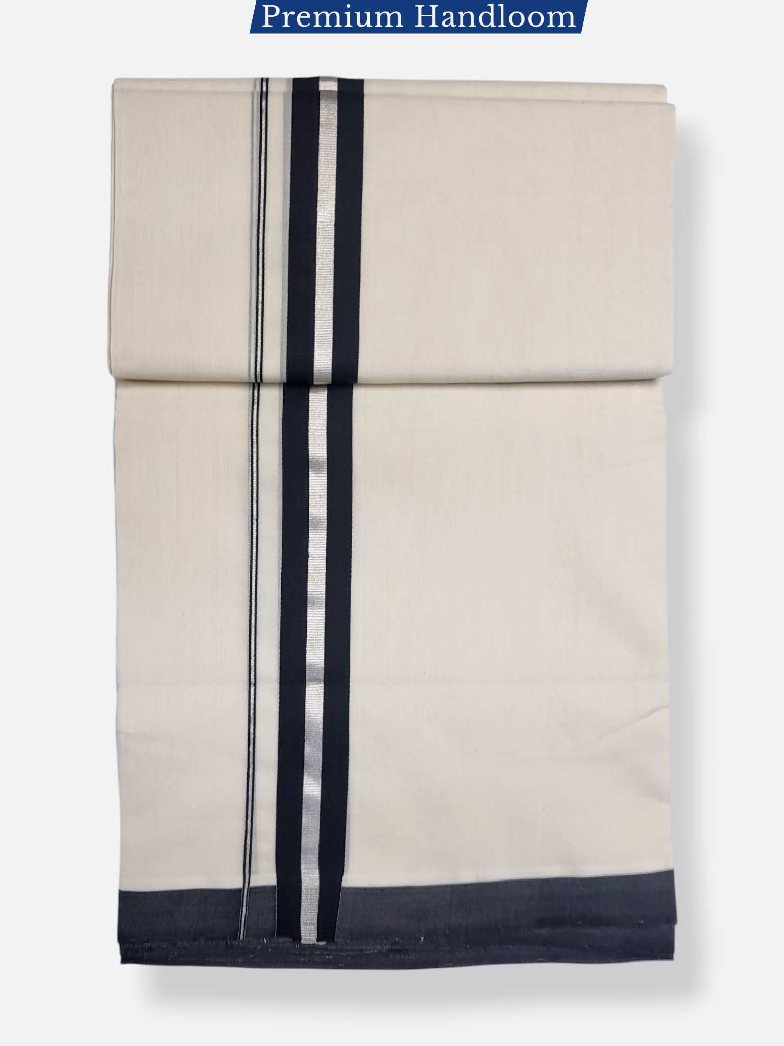 Kerala Premium Balaramapuram Handloom Dhoti/Mundu for Men