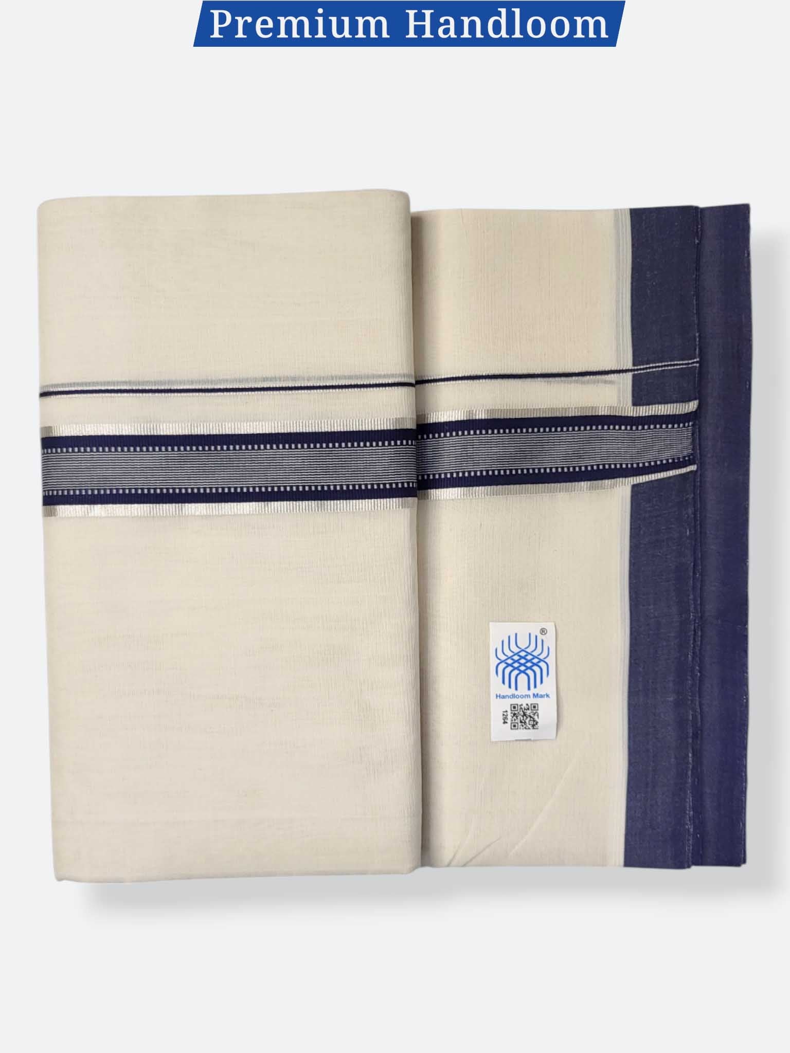 Kerala Premium Balaramapuram Handloom Dhoti/Mundu for Men